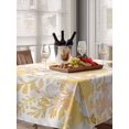 thumbnail image 6 of Yellow Flowers Table Cloth, Watercolor Summer Botanical Floral Waterproof Tablecloth for Rectangle Tables, Reusable Washable Fabric Table Cover for Restaurant Kitchen Dining Tables 60"x84", 6 of 6