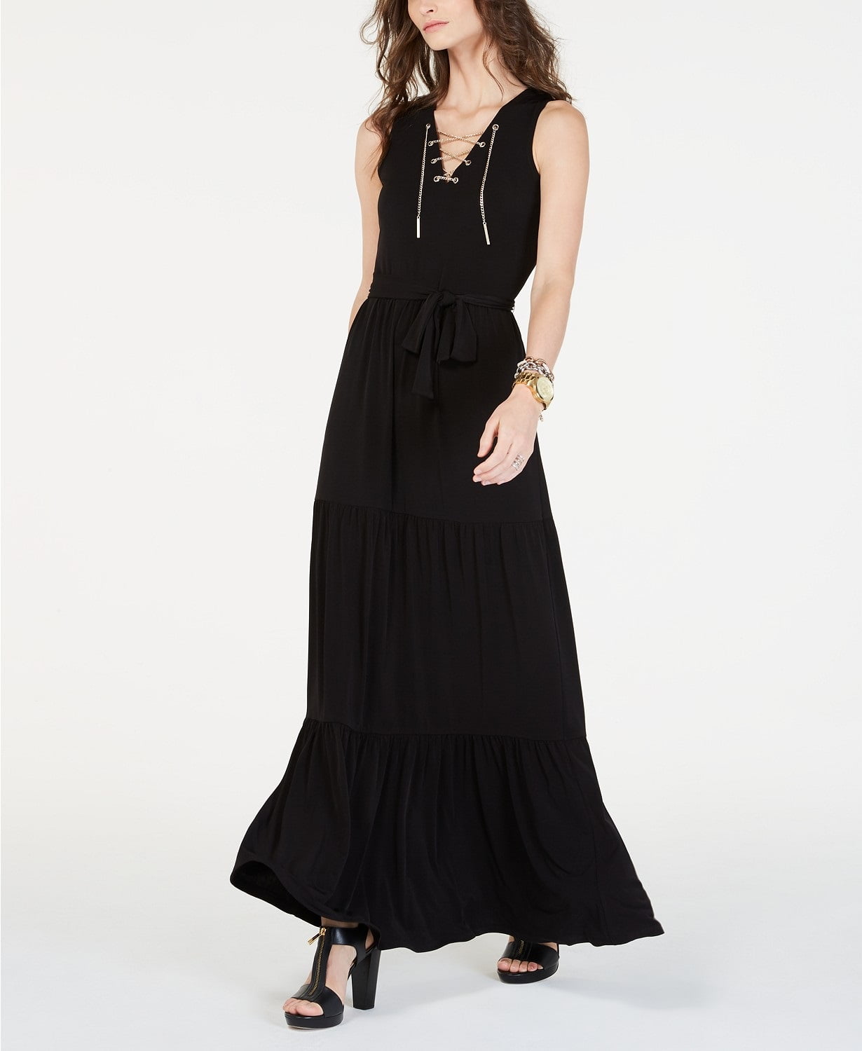walmart black maxi dress