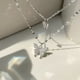 thumbnail image 3 of Collar de plata esterlina con forma de mariposa de doble capa para mujer, colgante de joyería de cadena de clavícula de alta gama de nicho, 3 of 6
