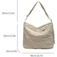 thumbnail image 6 of Kukuzhu Quilted Tote Bag for Women Puffer Hobo Handbag Lightweight Quilted Padding Shoulder Bag Nylon Padded Crossbody Bag, 6 of 6