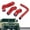 Red, variant on PIT66 Radiator Hose Set Fit for HMMWV & Humvee 12339160 12339159 12339162 12340046 Blue