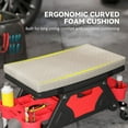 thumbnail image 4 of Tabouret de Garage Roulant avec Roues, Tabouret de Mécanicien Rembourré Capacité de 300 Lb avec Rangement sur Plateaux à Outils, Gris, 4 of 6
