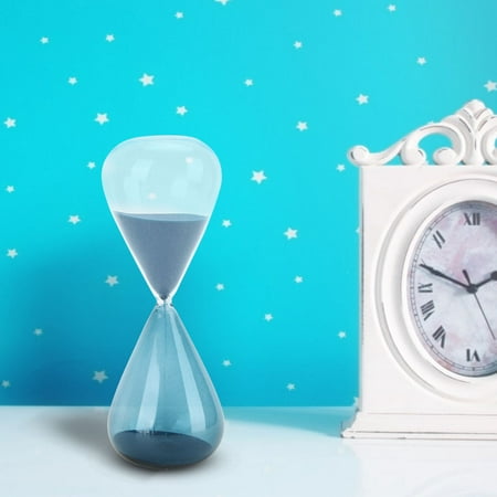 

Hourglass Timer Innovative Glass Cone Shape Sand Clock Time Management Blue Sand For Table Ornament For Birthday Gift