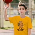 thumbnail image 3 of Smartprints Youth's Capybara - Don'T Worry Be Capy T-Shirt Gold, Cotton, XS, 3 of 4
