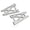 Silver, variant on Riousery 2PCS Aluminum Alloy Rear Lower Swing Arm Fit for KYOSHO 4WD Optima 1/10 RC Off Road Vehicle Toy Replacement Part Accessories 5.12 inches / 13 cm Silver Color Flawless Upgrade Precision Built