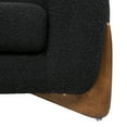 thumbnail image 5 of Jennifer Taylor Home Alpine 43.5" Modern Scandinavian Boucle Minimalist Round Arm Sherpa Living Room Arm Chair, Ebony Black, 5 of 7