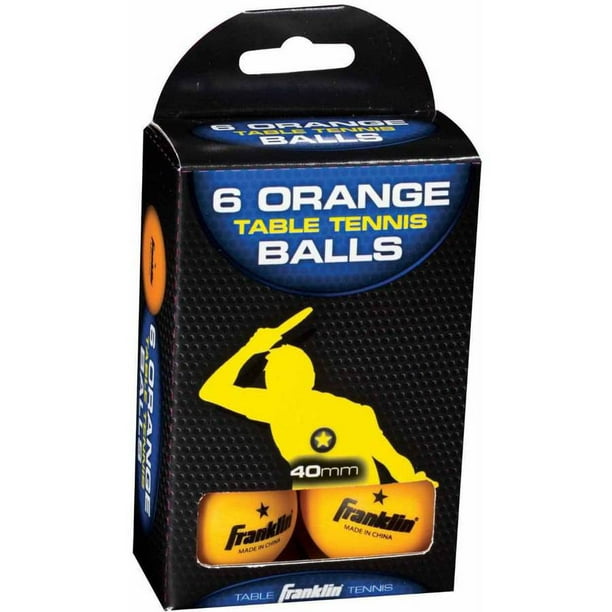 Franklin Sports 40mm 1 Star Orange Table Tennis Balls