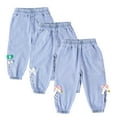 thumbnail image 2 of Esaierr Girls Jeans Denim Pants for Toddler Baby Jeans Pants Kids Summer Anti-Mosquito Lantern Trousers for 1-6 Years, 2 of 8