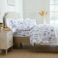 thumbnail image 4 of Market & Place Alpine Printed 100% Cotton Flannel Sheet Set, King, Winter Wildlife, 4-Pieces, 4 of 5