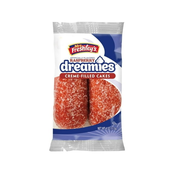 Mrs.Freshleys Creme Filled Raspberry Cake 4oz 8count (PACK OF 6)