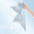 thumbnail image 6 of Zpanxa Seamless Bras for Women Wireless Breathable Back Smoothing Everyday T-Shirt Bra Blue 44D, 6 of 6
