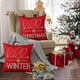 thumbnail image 4 of Set of 4 Christmas Cushion Covers, Linen Decorative Throw Pillow Covers Santa Claus Cushion Cover Decorative Pillow Case for Sofa Couch Bedroom Living, 4 of 4