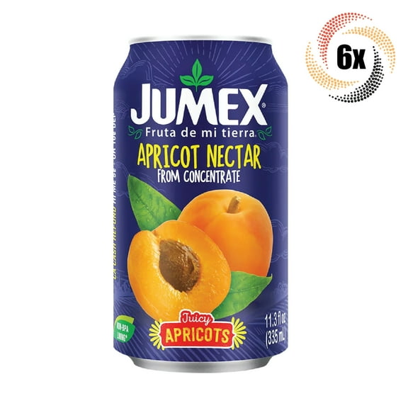 6x Cans Jumex Apricot Nectar Flavor Drink 11.3 Fl Oz ( )