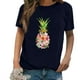 thumbnail image 1 of Puntoco Mujeres Casual Impresión Camisas Manga Corta Camiseta Suelta tops Túnica Blusa Puntoco Puntoco-2839, 1 of 4