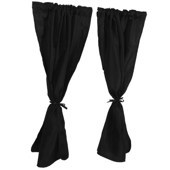 LEORX 2Pcs Car Divider Curtain Black Polyester Pongee Privacy Shades for Suv Interior