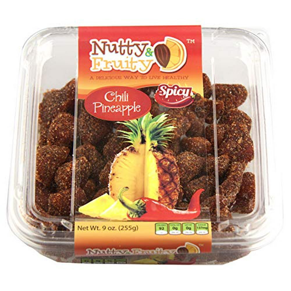 Nutty & Fruity Dried Pineapple Rings or Chili Seasoned Dried Pineapple