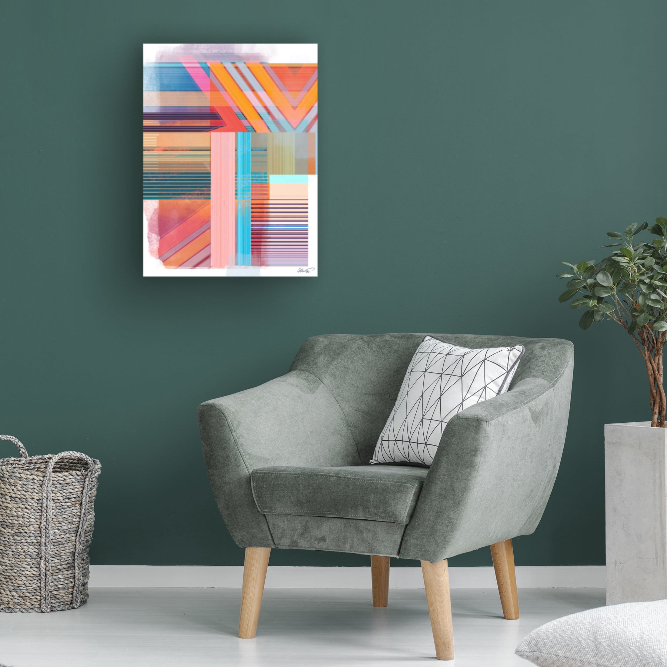 Canvas Wall Art - Ishita Banerjee 'Ephemeral Direction' Wall Art for Living Room, Bedroom, or Office Décor by Trademark Fine Art - 18 x 24 Inches