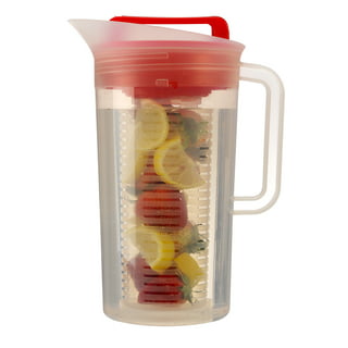 Large Fruit Infuser Water Pitcher (2.9 Quart / 93 Oz) – Shatterproof  Acrylic – BPA Free