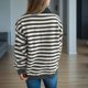 thumbnail image 5 of Suéter de cuello redondo para mujer, moda otoño invierno, tejido, suelto, manga larga, blusa, suéter de cuello redondo, suéter para mujer, 5 of 6