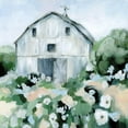 thumbnail image 2 of Pete, Katrina 26x26 Gold Ornate Wood Framed with Double Matting Museum Art Print Titled - Summer Barn, 2 of 4