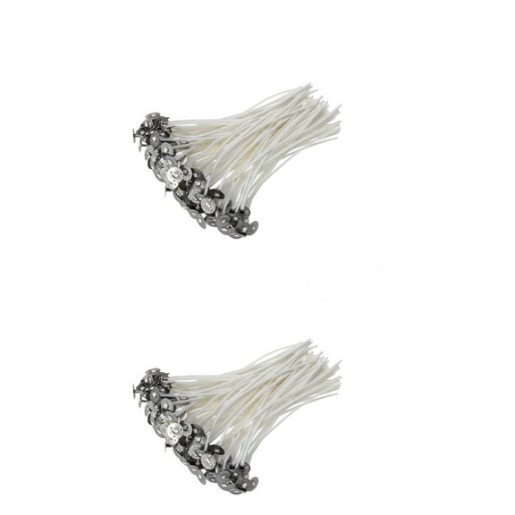 Butter Candles Making Accessories Candlemaking Kit Lantern Low Smoke Wicks for 200 Pcs