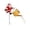 A001- Orange, variant on Santa Claus Watering Can Solar Lights with Led String Design, Decorative Yard Art for Garden Pathway, Christmas Outdoor Decorations