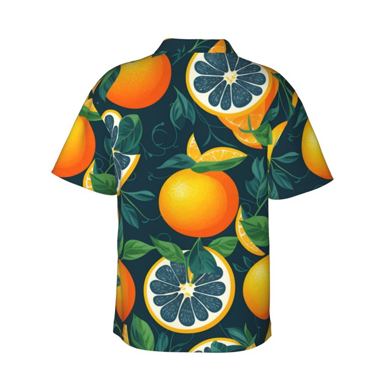 TUNEVUSE Men's Jacquard Floral Shirt - Short Sleeve Satin Button-Down For Summer