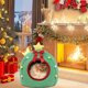 thumbnail image 1 of Decoraciones navideñas Bocqde Cama navideña para gatos Cama para perros Cama cálida para mascotas de otoño e invierno Casa para gatitos Suministros para mascotas Cama desmontable para mascotas Villa, 1 of 6