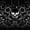 Black Silver, variant on Castle Fairy Abstract Floral Skull 7-Piece Twin Bedding,Gothic Victorian Flowers Bedding Comforter Set,Black Silver,Black Reversible