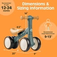 thumbnail image 4 of Bicicleta Balance Retrospec Cricket Baby Walker de 12 a 24 meses, 4 of 7