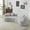 Gray, variant on Eyisean 106.7" Teddy Fabric Modern Sectional Couches, Comfy Boneless Couch with Throw Pillows, High-Density Sponge and Spring Filling, Curved Cloud Couch with Deep Seat for Living Room, No Assembly