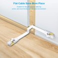thumbnail image 4 of CAT8 Ethernet Cable 1.5 ft 2 Pack, High Speed 40Gbps 2000MHz SFTP Flat Internet Network LAN Cable with Gold Plated RJ45, 4 of 5