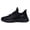 Black, variant on HEWUQI Men Platform Lace up Barefoot Sneakers Stylish Lightweight Breathable Mesh Simple Outdoor Daily Running Shoes Gray Size 10.5