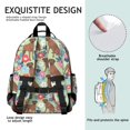 thumbnail image 5 of Rhodesian Ridgeback and Floral Backpack for School, Cute School Bag with Adjustable Shoulder Straps and Padded Back, 15.25"x11.5"x5.25", 5 of 5