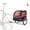 Black/Red, variant on Costway Dog Bike Trailer Foldable Pet Cart w/ 3 Entrances for Travel