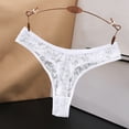 thumbnail image 2 of GHSOHS Womens Underwear Brief Women Thong Womens Panties Briefs Women's Low Waist Lace Briefs Solid Cotton Crotch Underwear Panties Seamless Underpants No Show Lace Panties White Boyshorts Women,L, 2 of 3