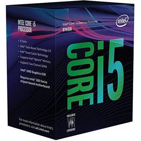 Intel Core i5-8600K Desktop Processor 6 Cores up to 4.3 GHz Unlocked LGA 1151 300 Series 95W