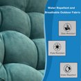 thumbnail image 4 of Round Chair Cushions Thickened Tatami Cushions For Home Office Car Seats-Water Blue, 4 of 7