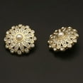 thumbnail image 5 of 10Pcs Clothing Accessories Sewing Button Needlework Shirt Buttons Sewing Accessories Pearl Clothing Buttons Shiny Rhinestone GOLD 23MM 10PCS, 5 of 8