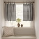 thumbnail image 3 of Cortinas JINCHAN de lino para cocina, 60 cm, 2 paneles, color gris, 3 of 9