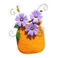 thumbnail image 4 of Jarrón de Flores de Metal para Decoración de Pared, Decoración de Arte de Pared para Balcón Y Jardín., 4 of 9