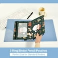 thumbnail image 3 of FORMRS 2 Pack Pencil Pouch for 3 Ring Binder with Clear Window Zipper Case, Whimsical Christmas, 3 of 6