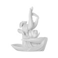 thumbnail image 3 of Soporte de Incienso de Reflujo Baoblaze Cerámica Mano de Buda Blanca, 3 of 8