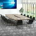 thumbnail image 2 of Costway Waiting Room Chair No Wheels Set of 12 with Integrated Armrests  for Reception, 2 of 7