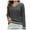 Gray, variant on Cable Knit Sweaters Womens Trendy Fall Casual V Neck Color Block Pullover Stretchy Comfy Long Sleeve Top (XL, Red)