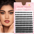 thumbnail image 3 of RAGUPEL Lash Clusters DIY Eyelash Extensions with Double-ended Glue and Tweezers Natural Lashes Clusters 8 To 14mm Fluffy Individual, 3 of 5