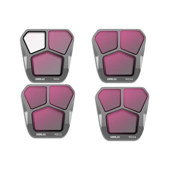 STARTRC 4-Pack ND Filters ND8/ND16/ND32/ND64 Lens Filter Aluminum Material AGC Optical Glass Waterproof Scratch-resistant Anti-reflective Coatings Compatible with DJI Mavic 3 Pro
