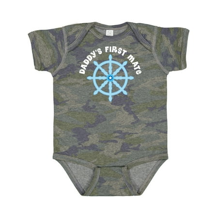 

Inktastic Daddy s First Mate Sailing Nautical Gift Baby Boy Bodysuit