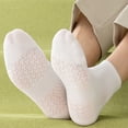 thumbnail image 6 of Lumtrix Men’s Mesh Ankle Socks Summer Fall Thin Quarter Socks Casual Dress Solid Color Socks White One Size, 6 of 6