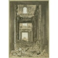 thumbnail image 2 of Charles-Joseph Beauverie 14x18 Gold Ornate Wood Frame and Double Matted Museum Art Print Titled - Ruins Des Tuileries, Entrance to the Palace on the Garden Side (1871), 2 of 4